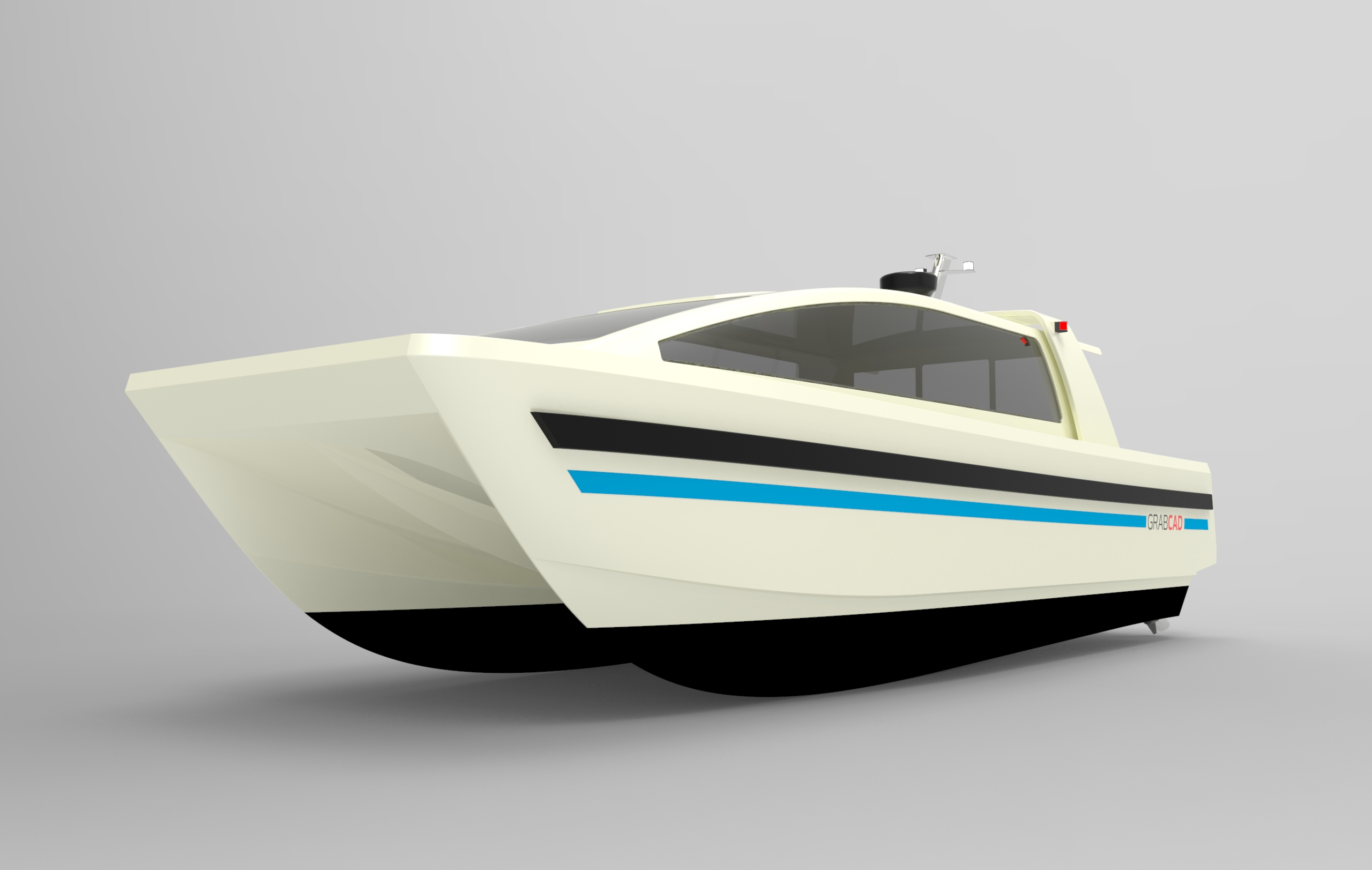 10米双体快艇简易模型